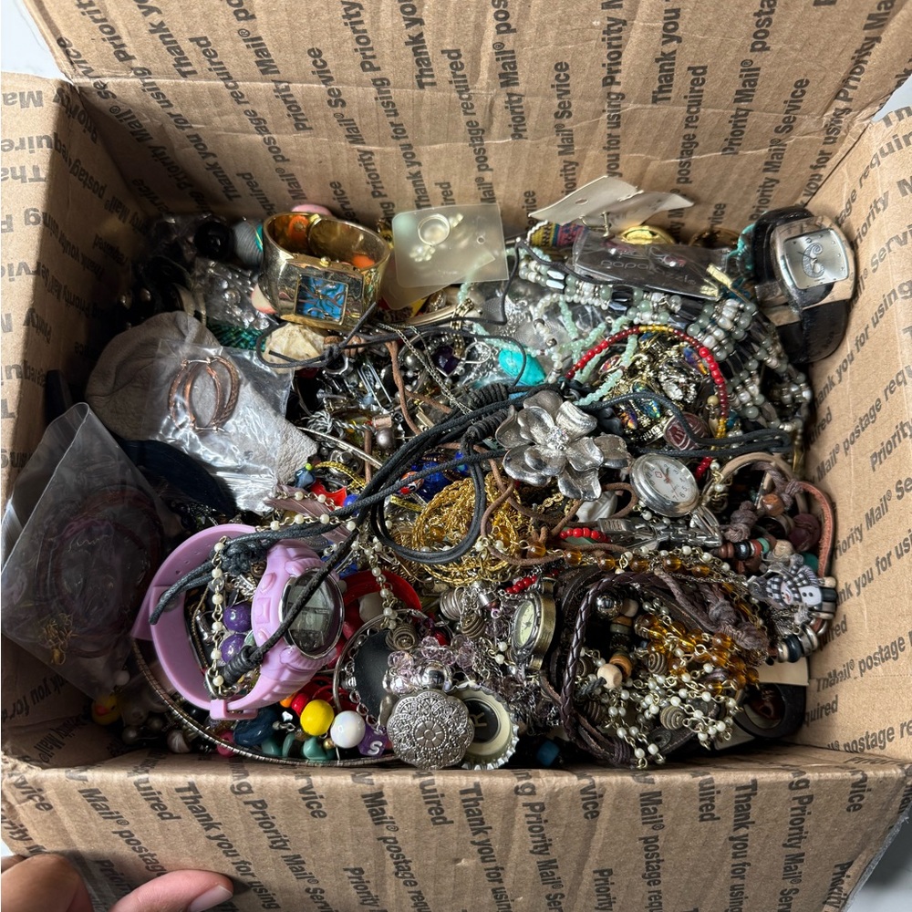 Assorted Jewelry tangle lot with Watches and Accessories